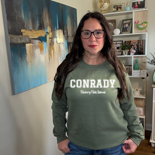 Conrady Hickory HIlls Bold White Sweatshirt