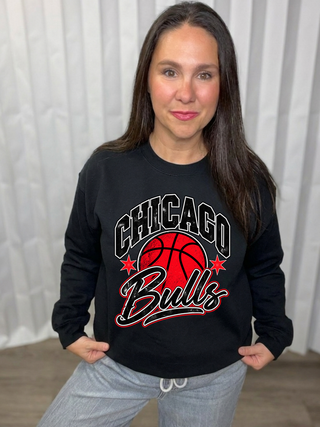 Bulls Graphic Crew Sweatshirt