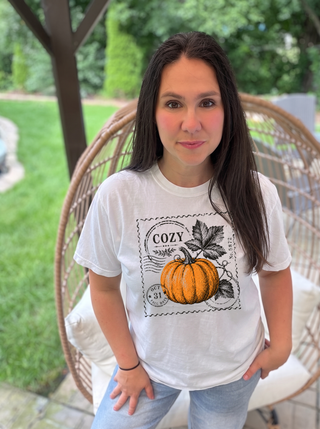 Vintage Cozy Pumpkin Postmark Tee
