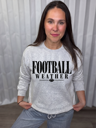 Football Weather crew neck sweatshirt