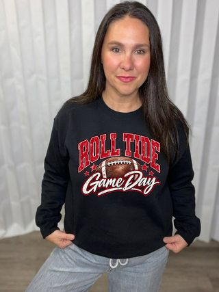 Roll Tide Game Day Crew Neck Graphic Sweatshirt