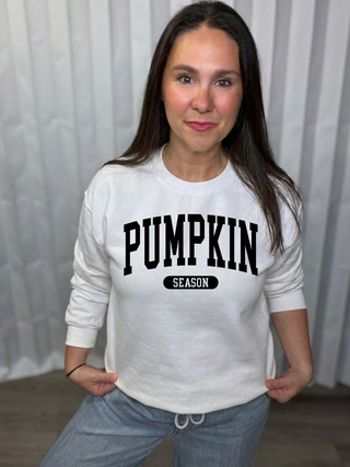 Varsity Pumpkin Season Sweatshirt