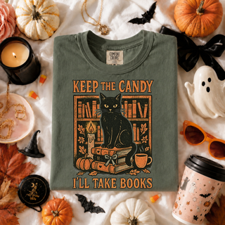 Keep the Candy I'll Take Books Graphic Tee