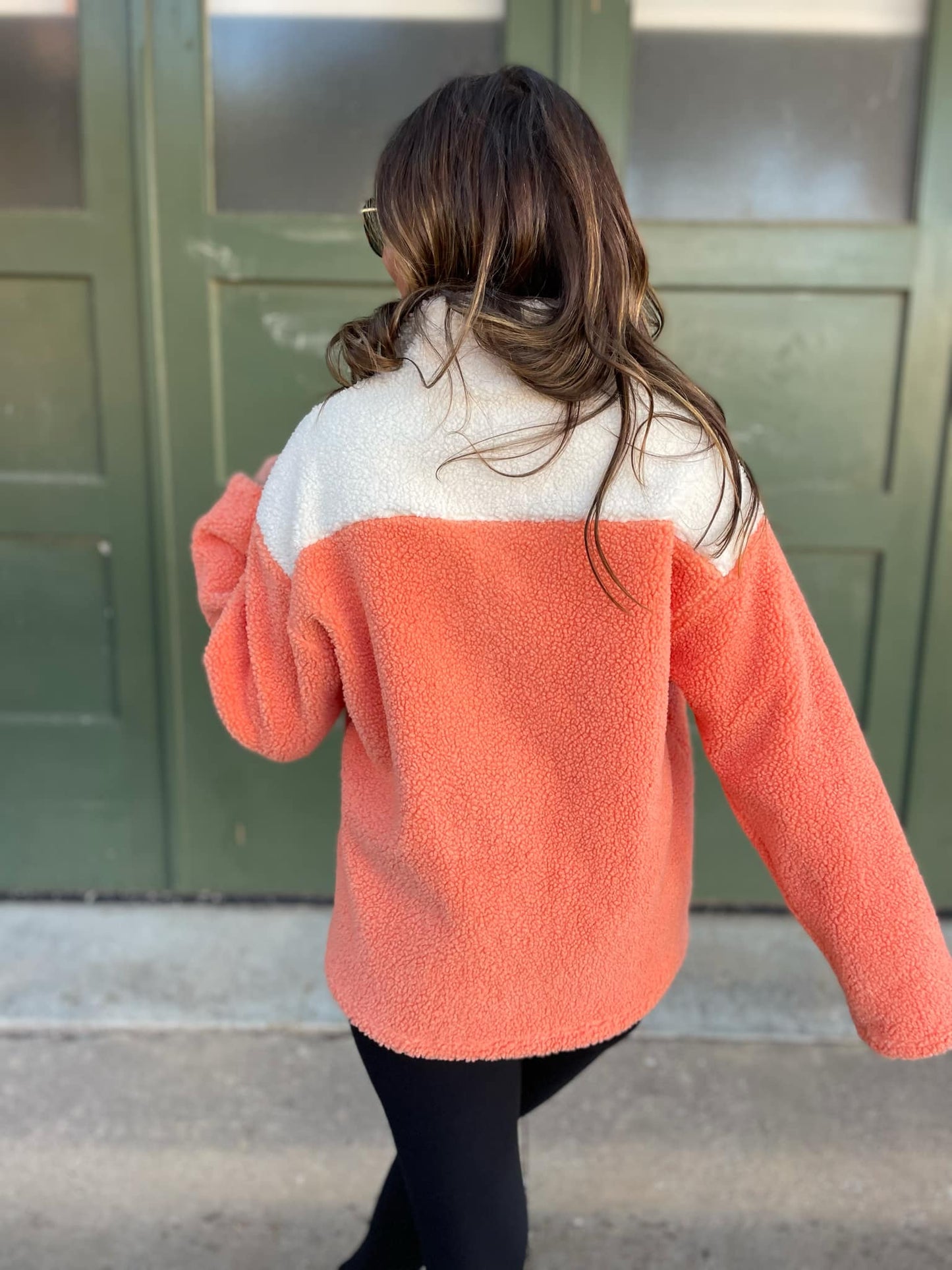 PREORDER: Half Zip Fleece Pullover in Sherbet MadreForte LLC