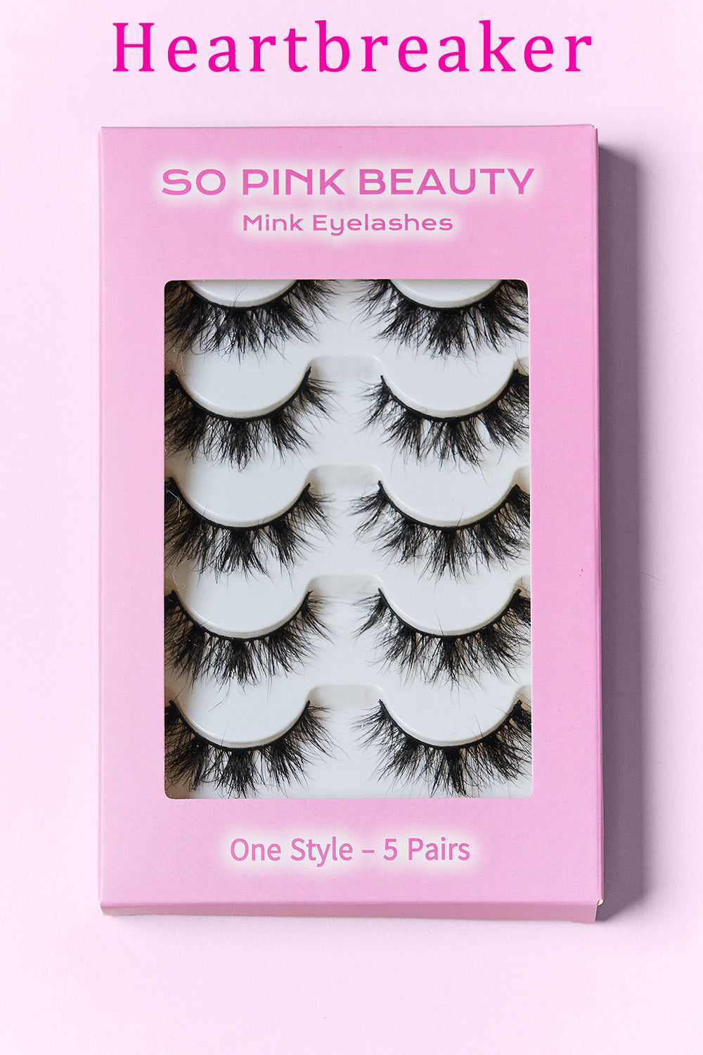 SO PINK BEAUTY Mink Eyelashes 5 Pairs MadreForte LLC