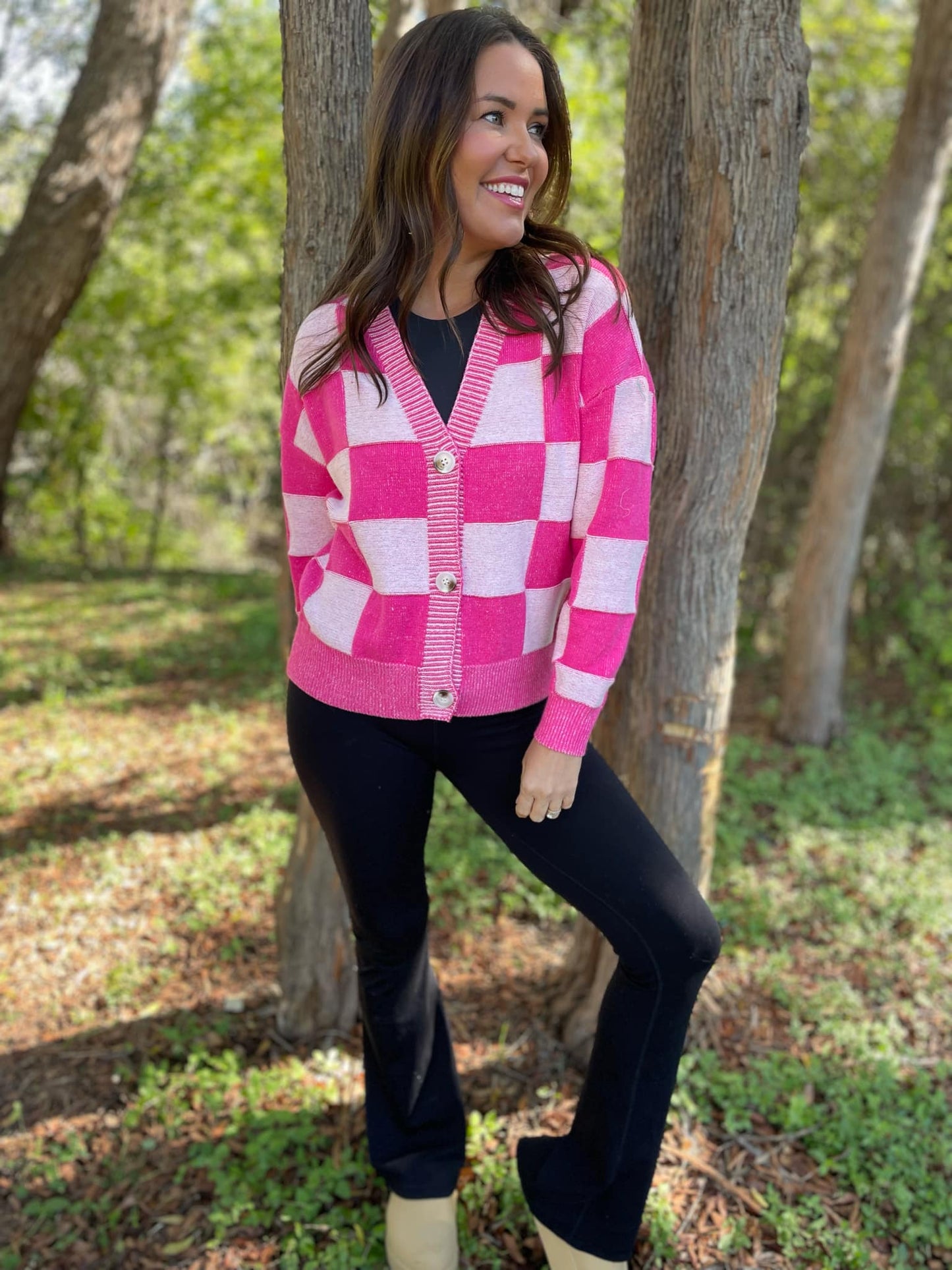 PREORDER: All My Life Checkered Cardigan in Three Colors MadreForte LLC