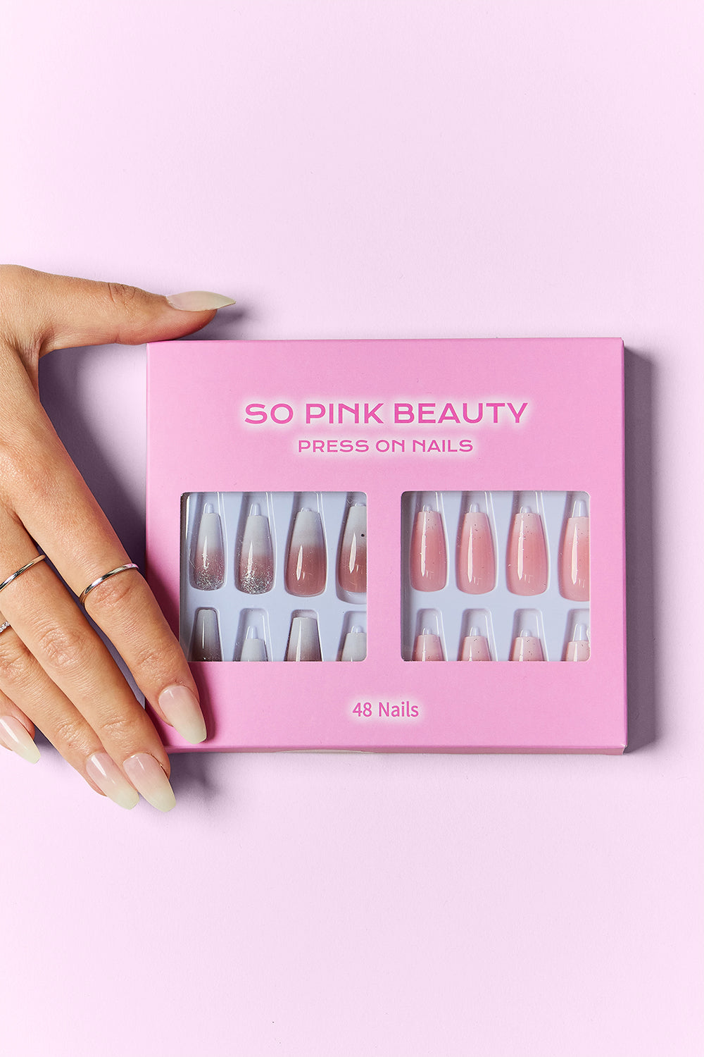 SO PINK BEAUTY Press On Nails 2 Packs MadreForte LLC