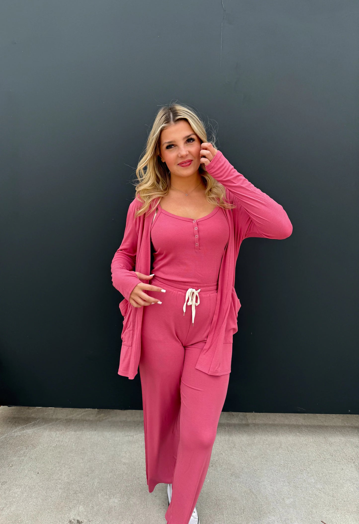 PREORDER: Soft Landing Romper and Cardigan Set in Five Colors MadreForte LLC