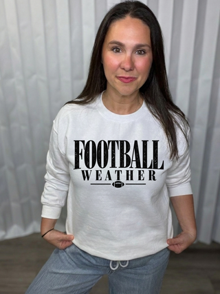 Football Weather crew neck sweatshirt