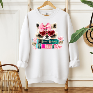 Hopeless Romantic Raccoon| T Shirt or Sweater