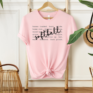 SoftBall Words| Sweatshirt or T-Shirt