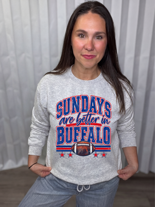 Sundays Are Better in Buffalo Graphic Sweatshirt