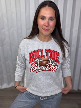 Roll Tide Game Day Crew Neck Graphic Sweatshirt