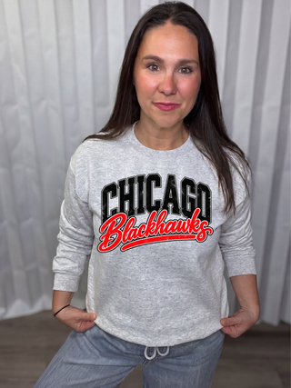 Chicago Blackhawks Graphic Crew Sweatshirt