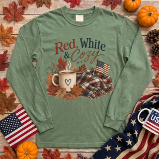 Red White and Cozy Long Sleeve