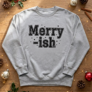 Merry-ish Graphic Crew Sweatshirt