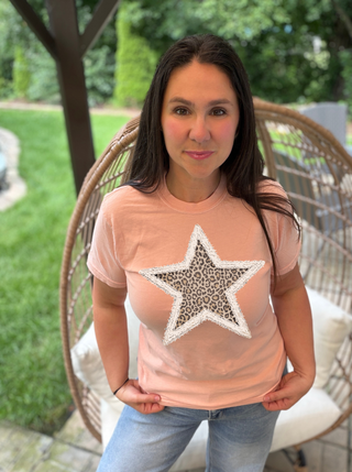Leopard Star Tee