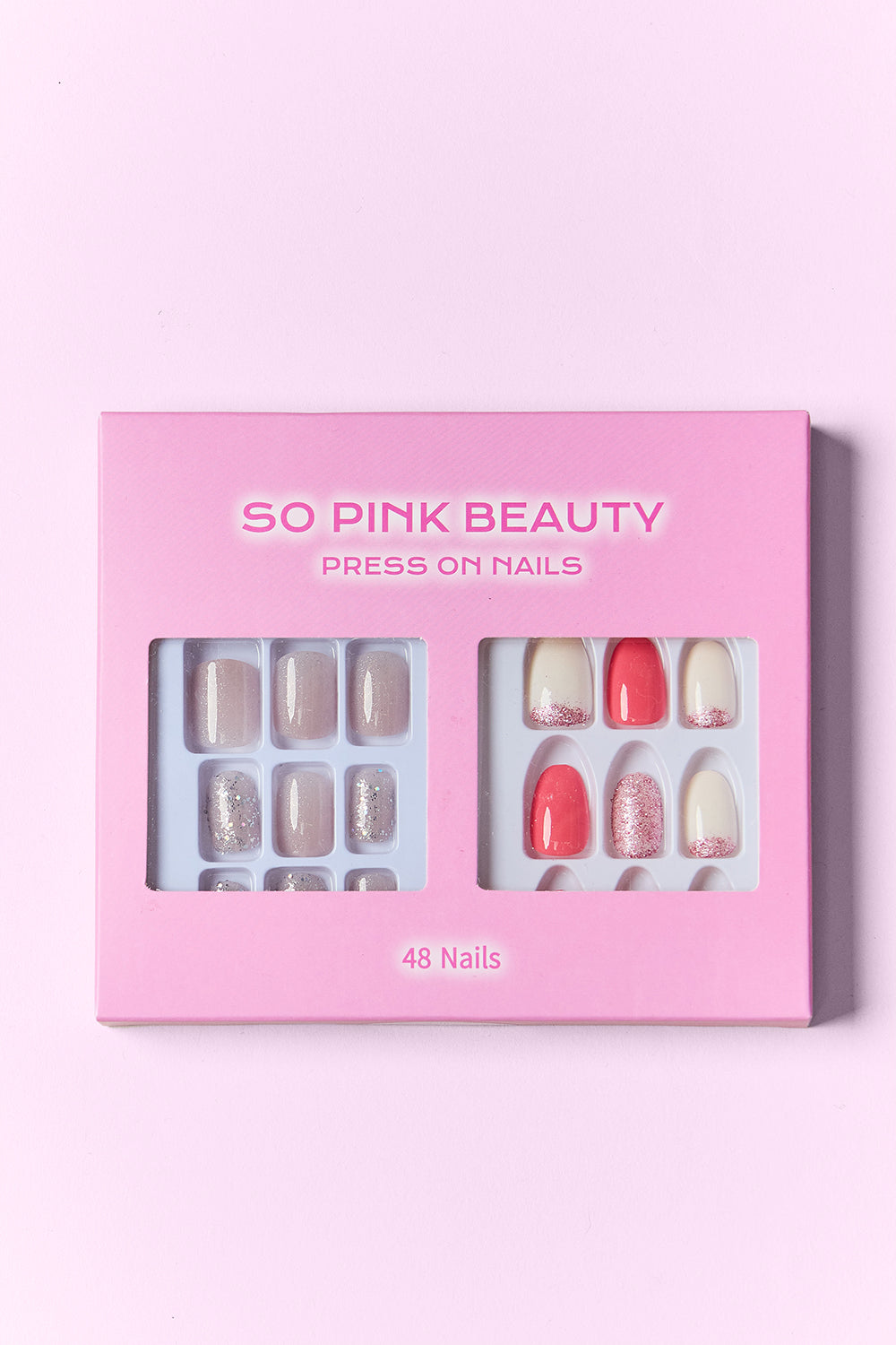 SO PINK BEAUTY Press On Nails 2 Packs MadreForte LLC