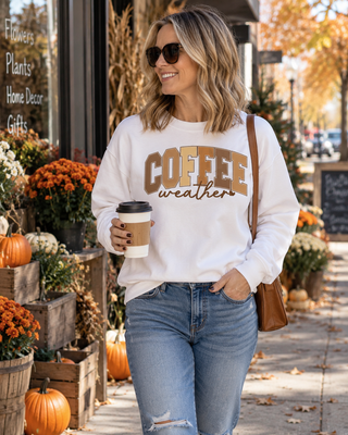 Coffee Weather Graphic Sweatshirt
