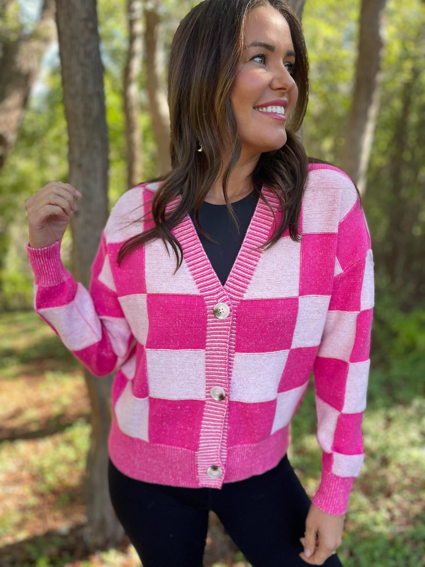 PREORDER: All My Life Checkered Cardigan in Three Colors MadreForte LLC