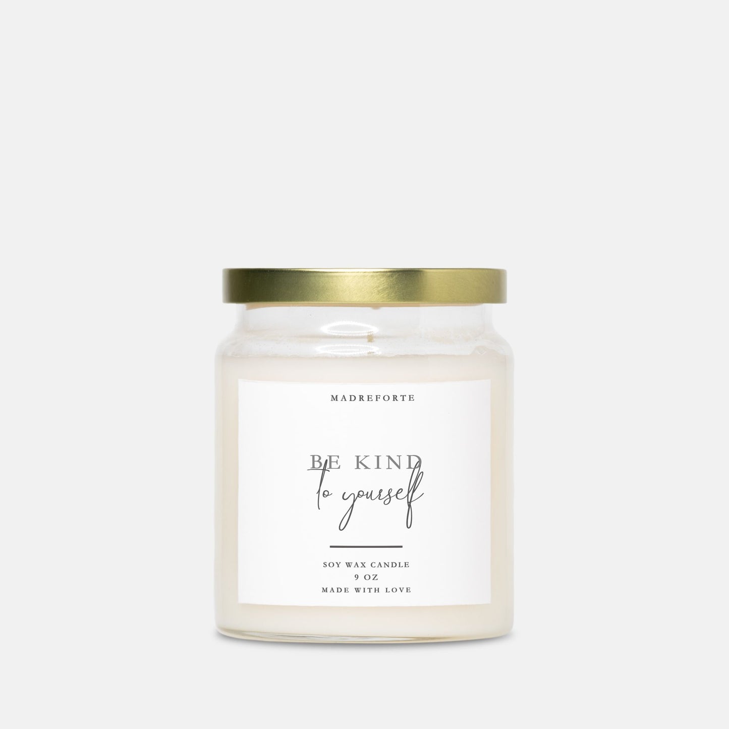 Be Kind To Yourself, Candle Apothecary Jar 9oz MadreForte LLC