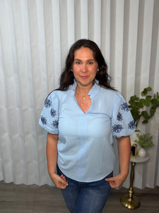 That Easy Notch Neck Blouse