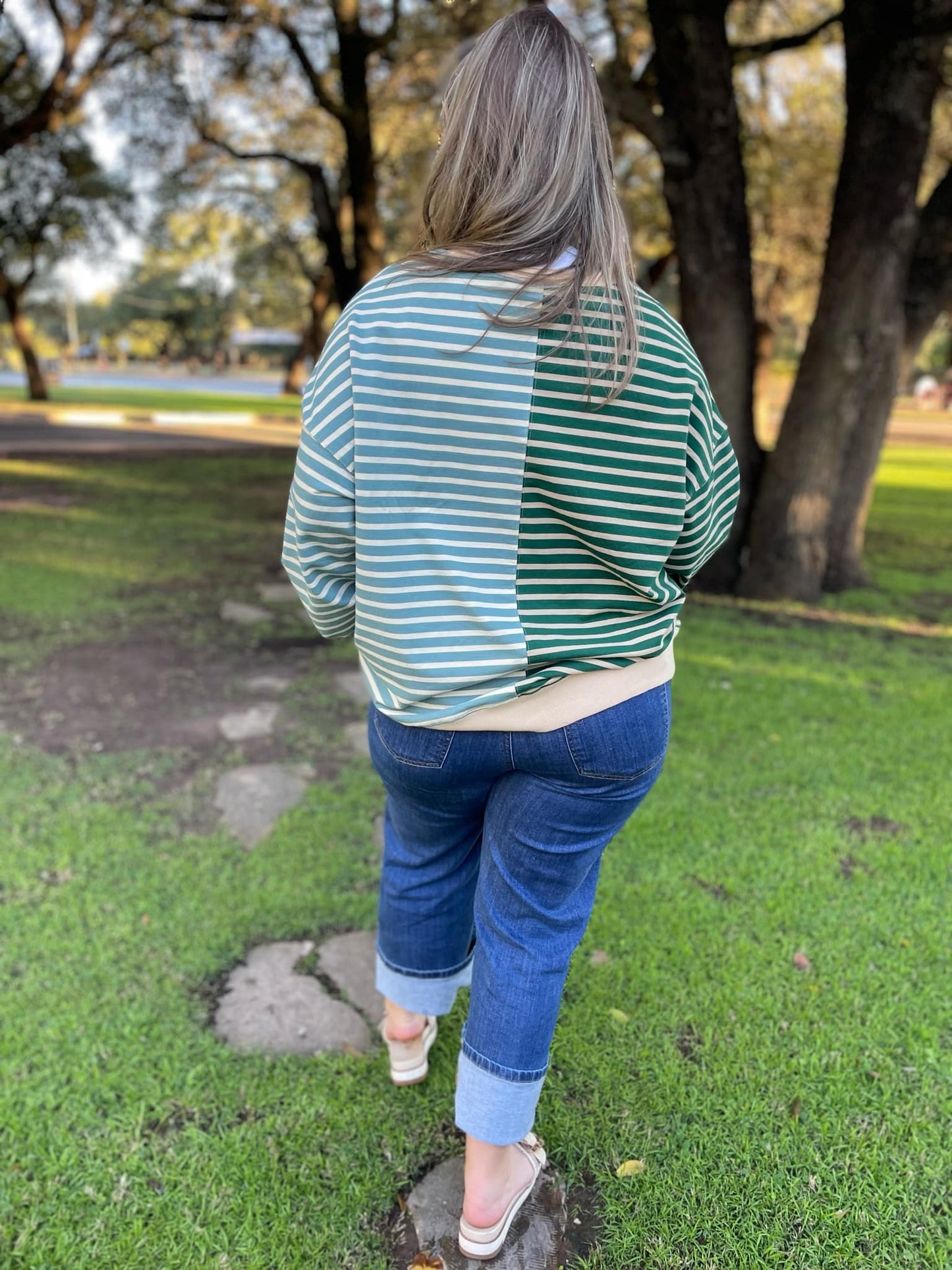 PREORDER: Step By Step Stripe Sweatshirt in Four Colors MadreForte LLC