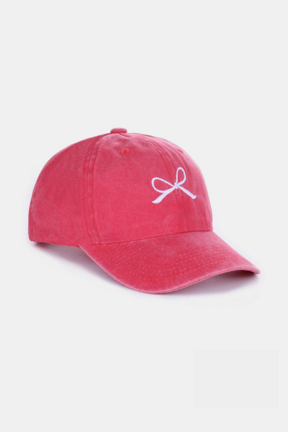 Zenana Bow Embroidered Washed Cotton Caps MadreForte LLC