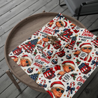 Patriotic Funny Trump Christmas Wrapping Paper
