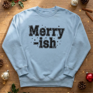 Merry-ish Graphic Crew Sweatshirt