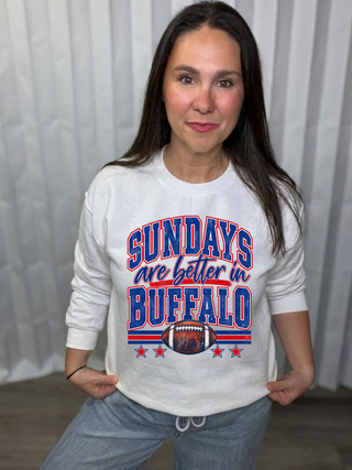 Sundays Are Better in Buffalo Graphic Sweatshirt