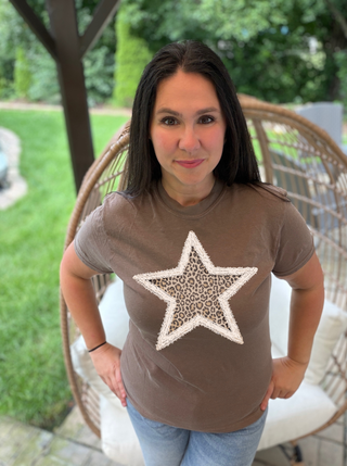 Leopard Star Tee