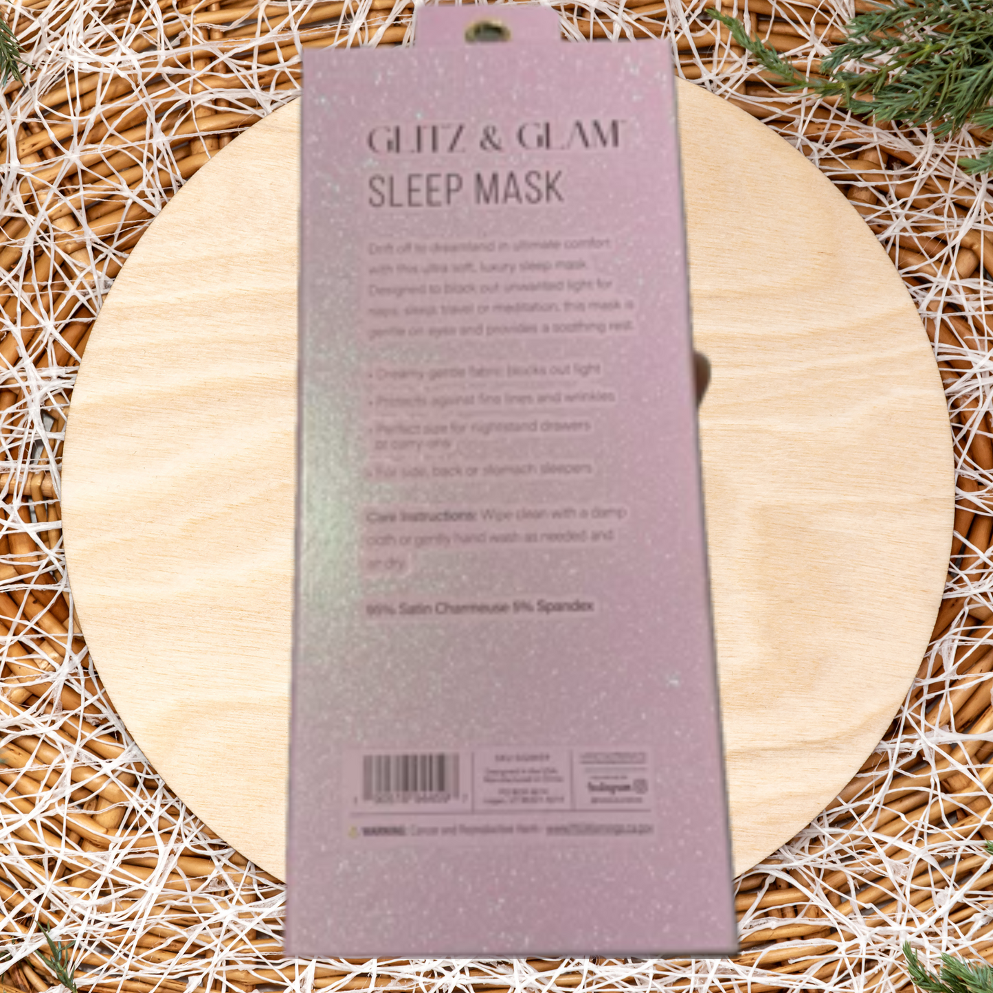 Purple Sleep Eye Mask | Glitz and Glam MadreForte LLC