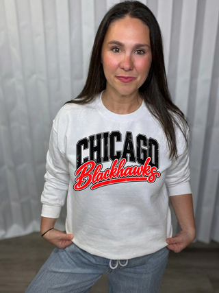Chicago Blackhawks Graphic Crew Sweatshirt