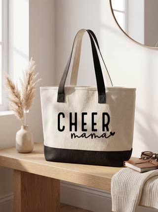 Sports Mom Canvas Tote Bag