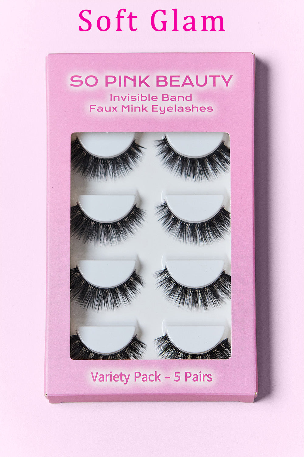 SO PINK BEAUTY Mink Eyelashes 5 Pairs MadreForte LLC