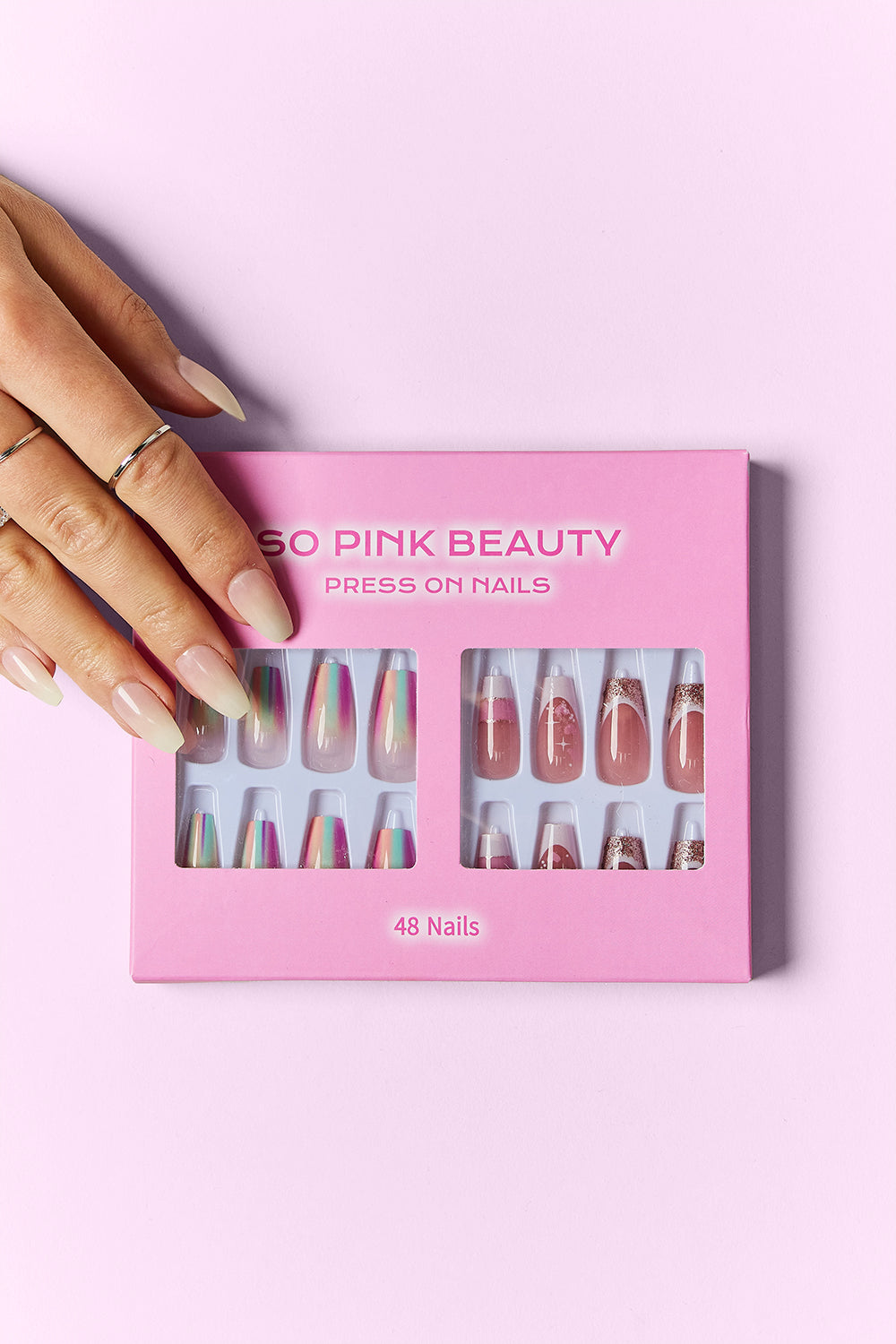 SO PINK BEAUTY Press On Nails 2 Packs MadreForte LLC