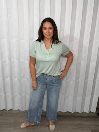 Boyfriend Style Vneck Top