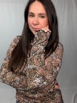 Loud and Proud Long Sleeve Lettuce Hem Top