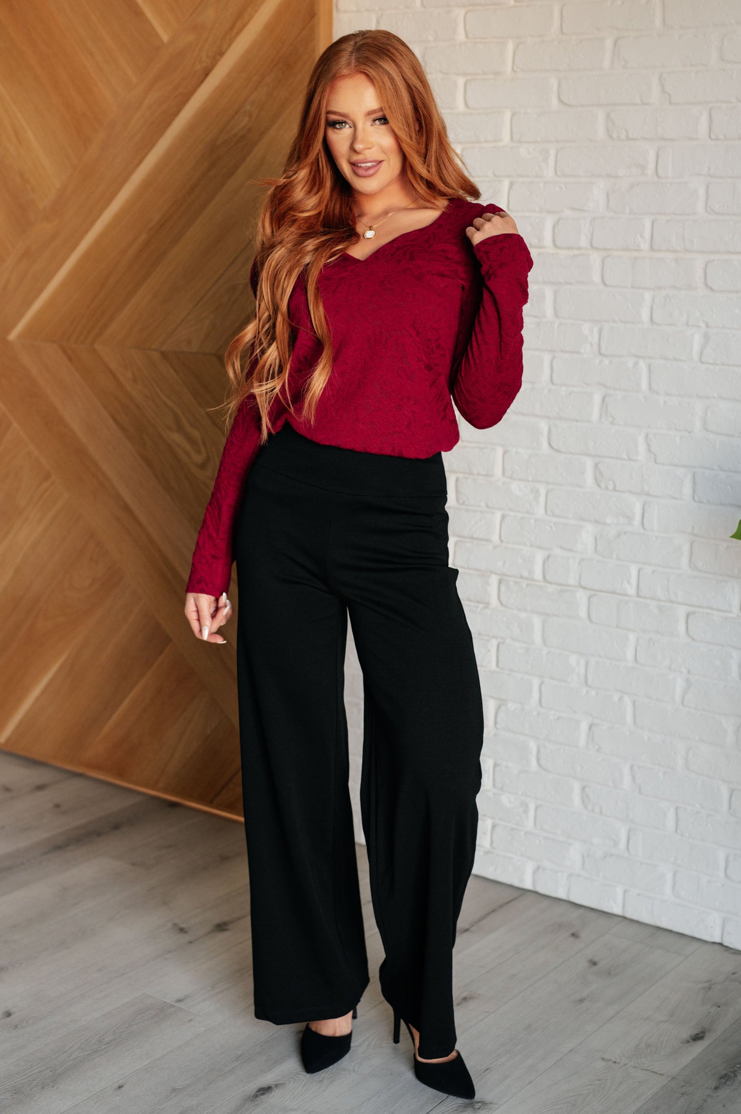 Magic Wide Leg Pants in Black MadreForte LLC