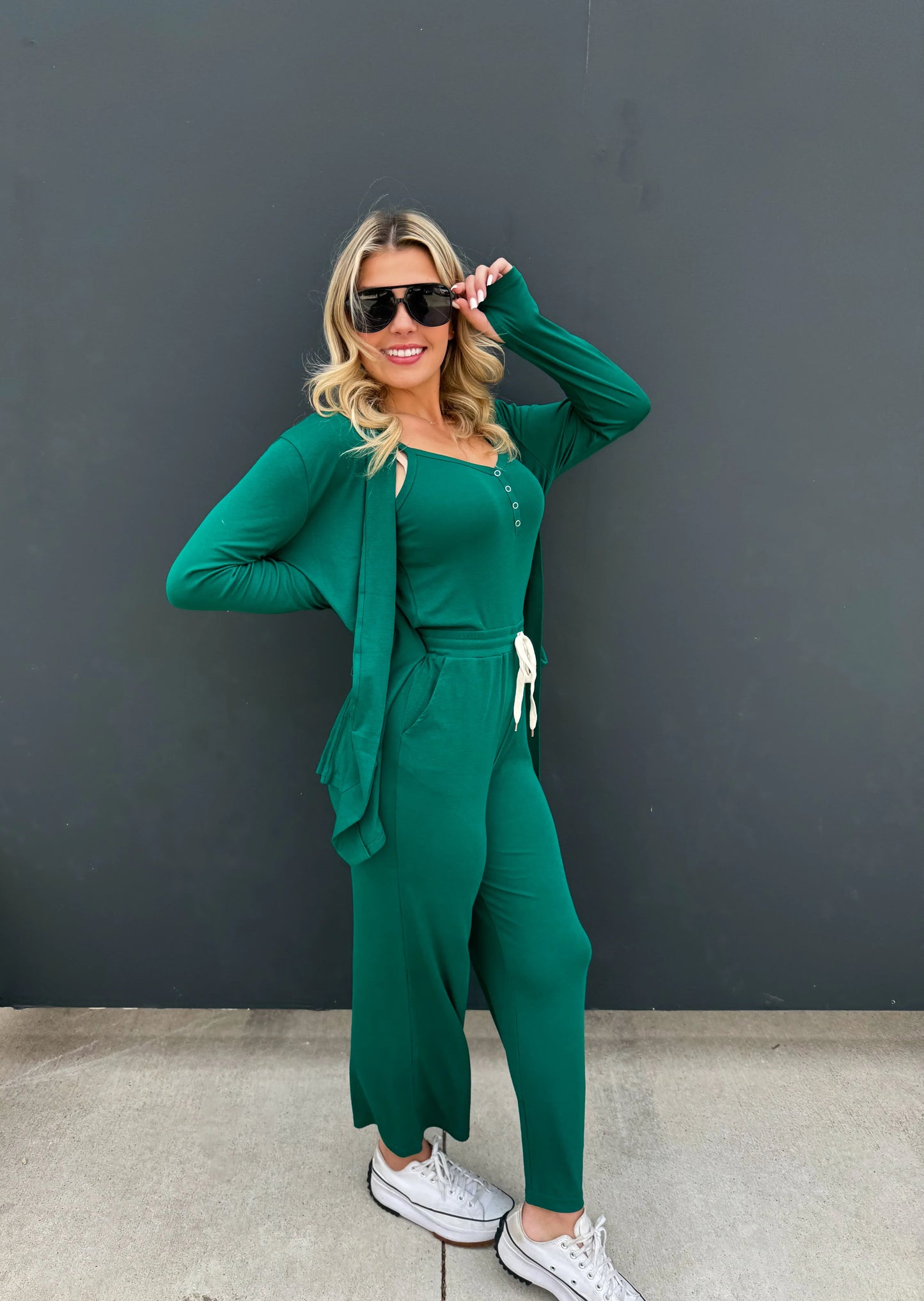 PREORDER: Soft Landing Romper and Cardigan Set in Five Colors MadreForte LLC