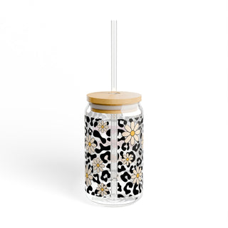 Daisy Leapard| Sipper Glass, 16oz