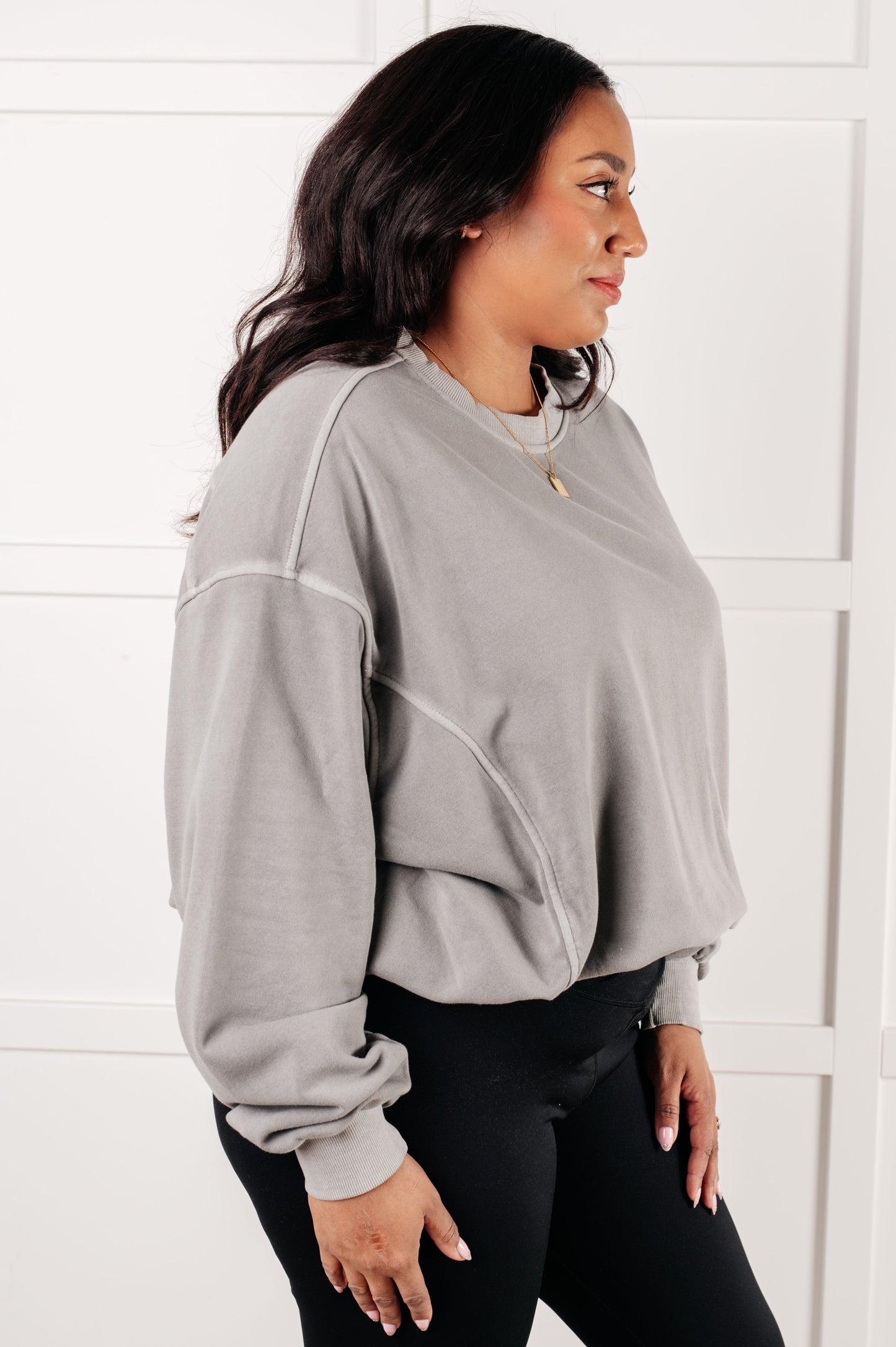 Beyond the Basics Pullover in Sleet MadreForte LLC