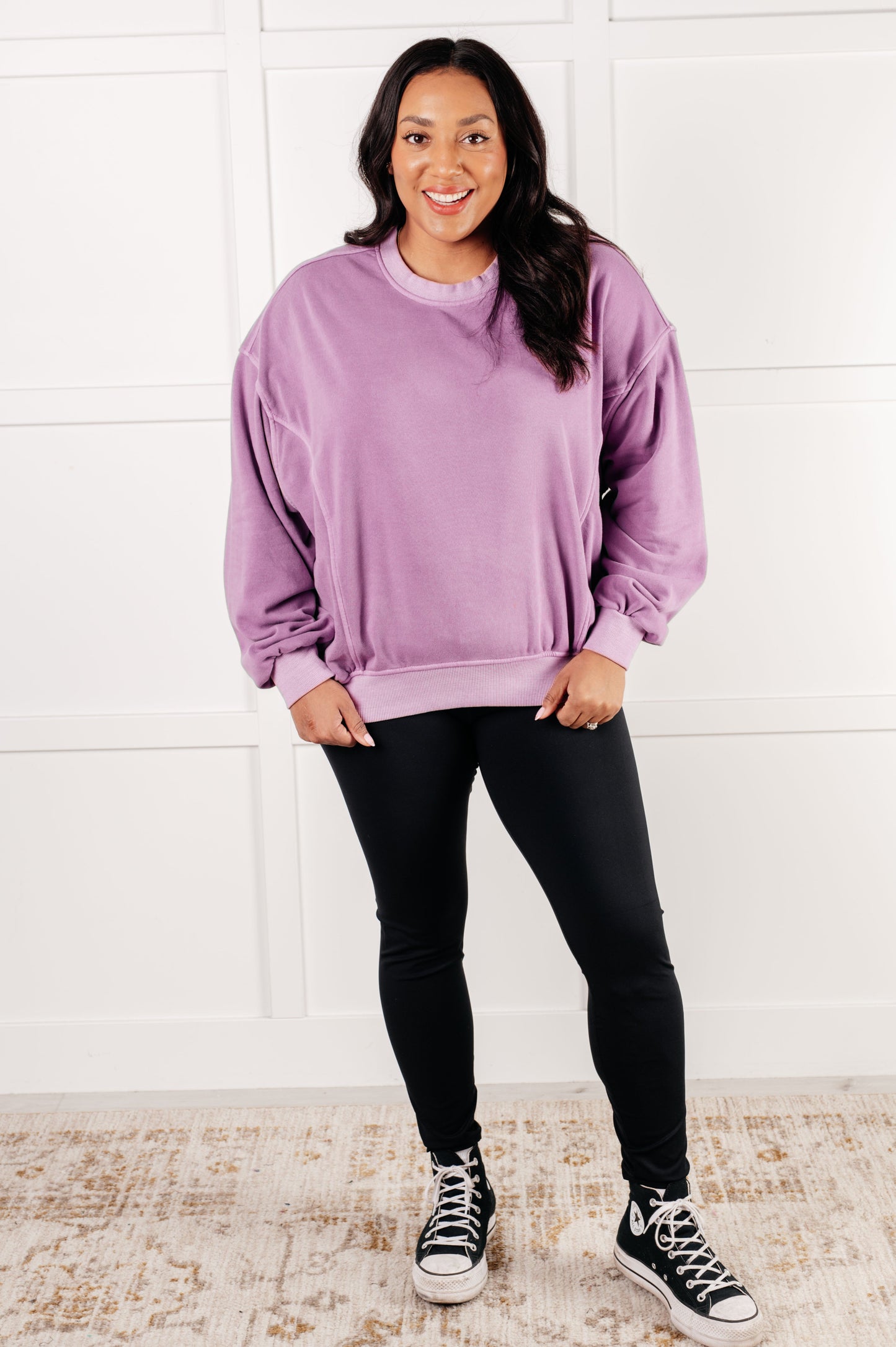 Beyond the Basics Pullover in Violet MadreForte LLC