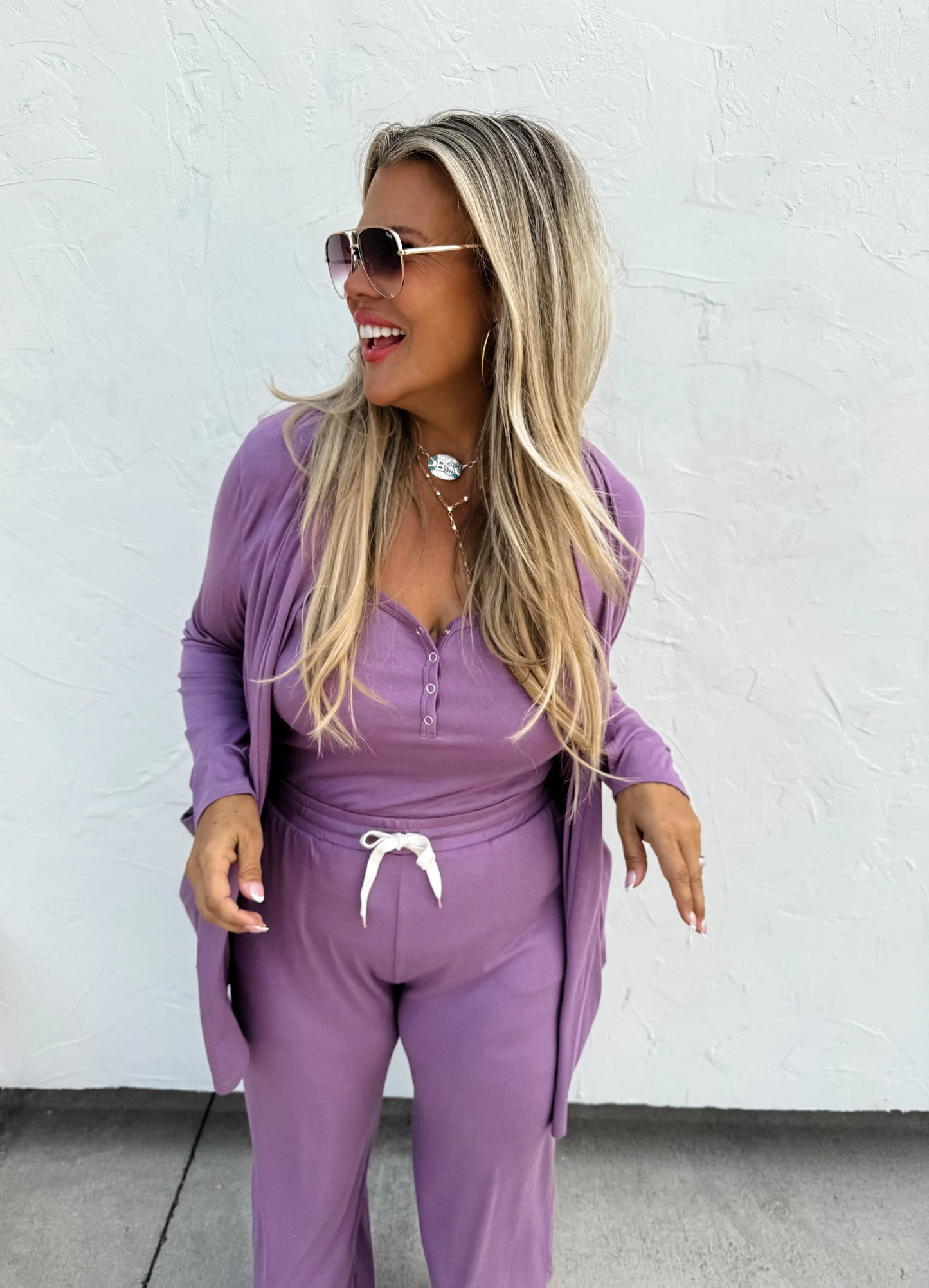 PREORDER: Soft Landing Romper and Cardigan Set in Five Colors MadreForte LLC