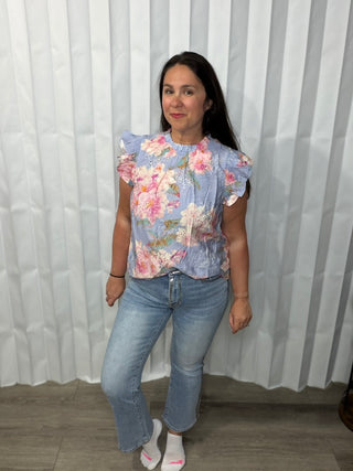 Blushing Garden Top