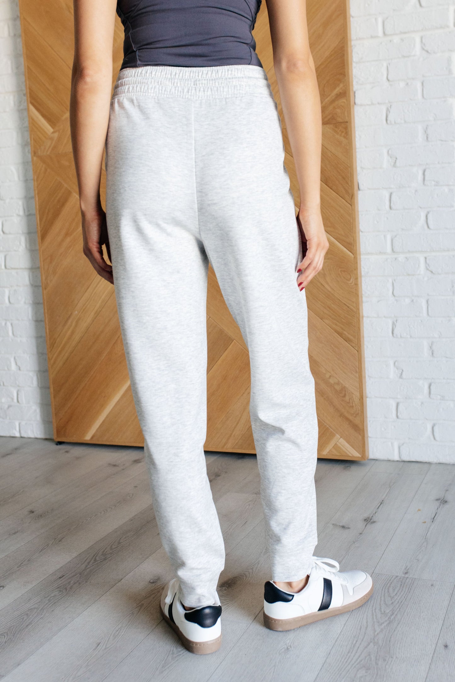 Center Seam Scuba Joggers in Heather Grey MadreForte LLC