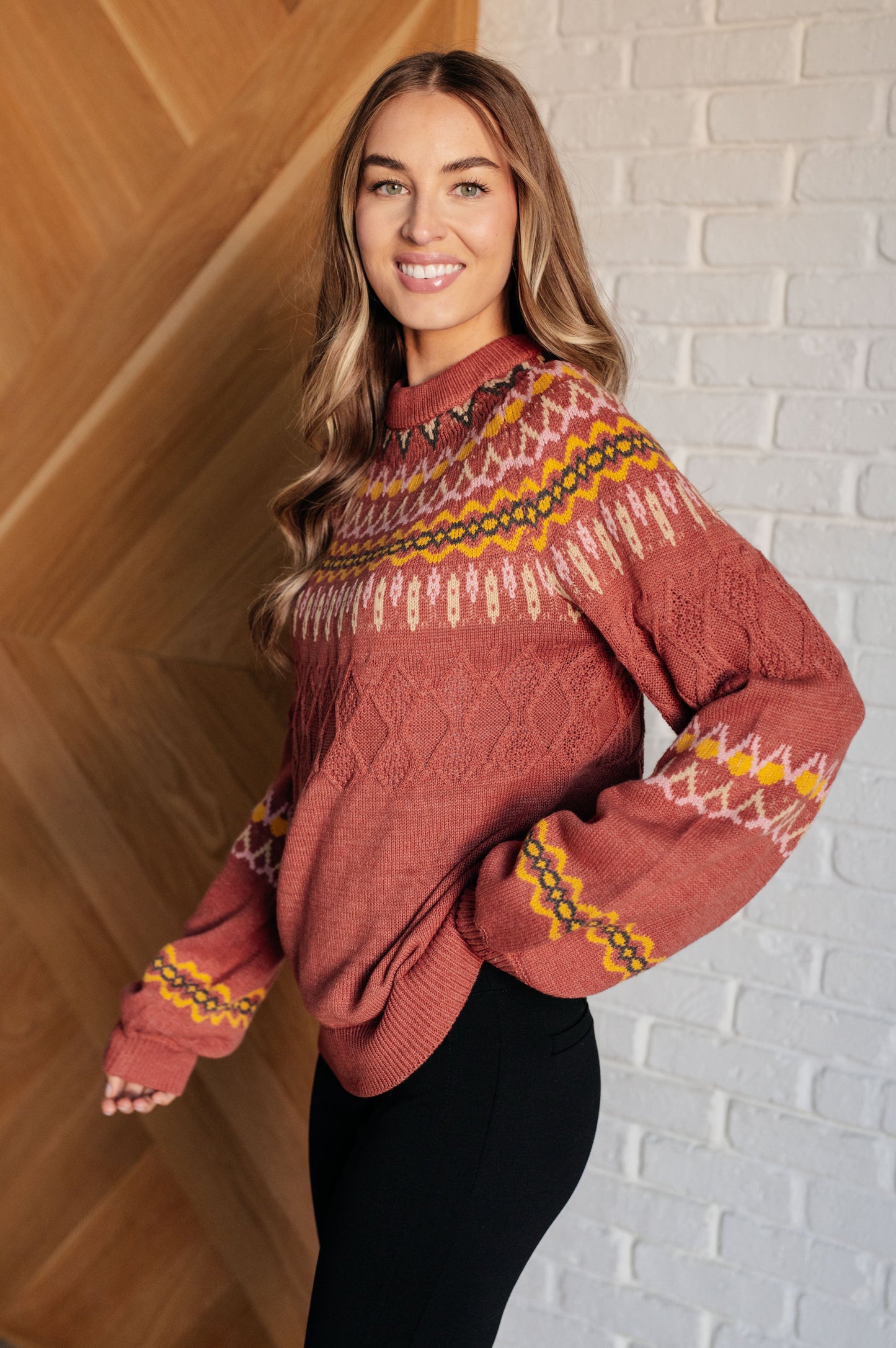 Cozy Chalet Fair Isle Sweater MadreForte LLC