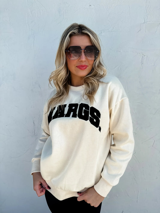 PREORDER: Margs Sherpa Letter Sweatshirt MadreForte LLC