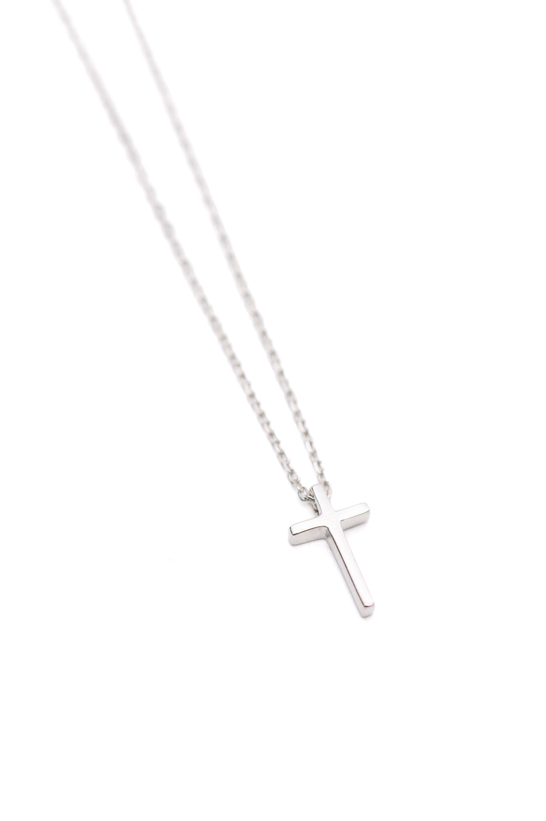 Dainty Silver Cross Necklace MadreForte LLC